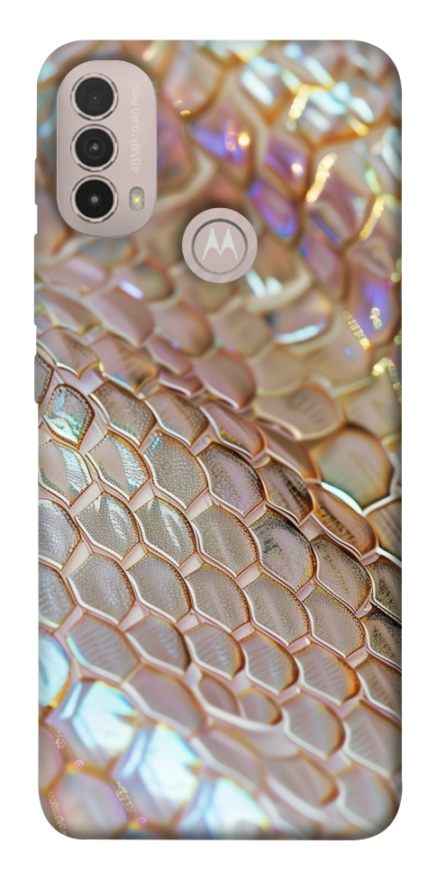 Чехол Gold snake skin для Motorola Moto E40