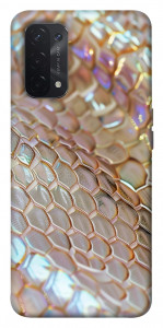 Чохол Gold snake skin для Oppo A74 5G