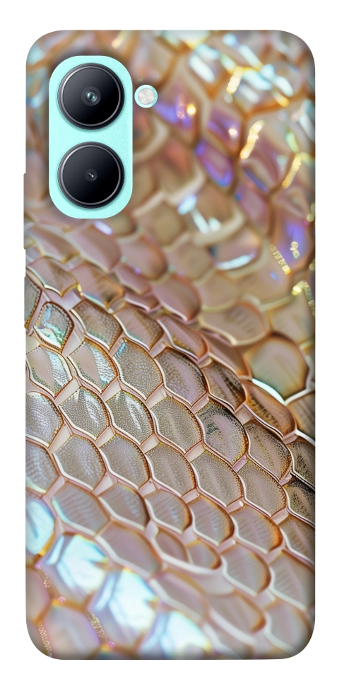 Чехол Gold snake skin для Realme C33