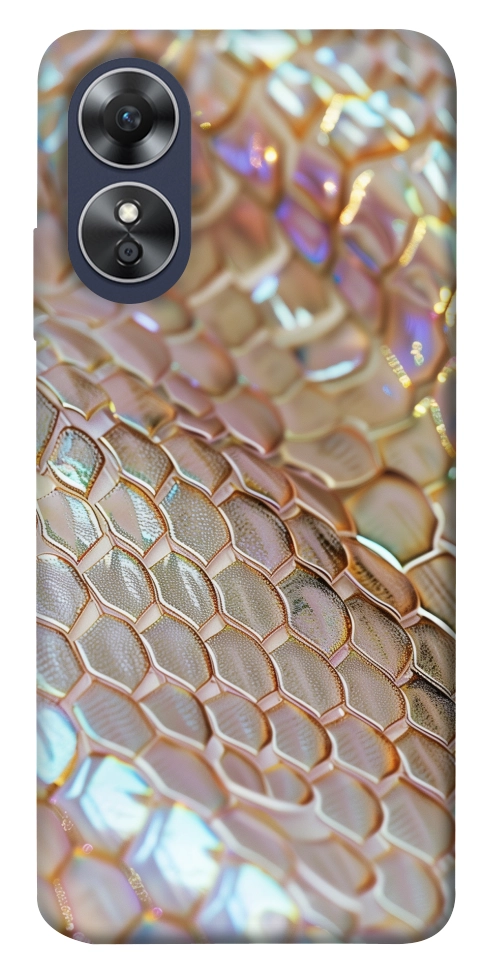 Чохол Gold snake skin для Oppo A17