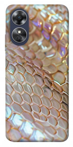 Чохол Gold snake skin для Oppo A17