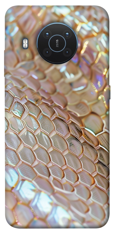 Чехол Gold snake skin для Nokia X20