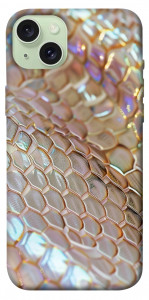 Чехол Gold snake skin для iPhone 15 Plus