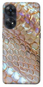 Чохол Gold snake skin для Oppo Reno 8 T 4G