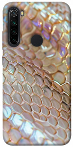 Чехол Gold snake skin для Xiaomi Redmi Note 8 2021