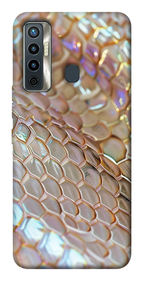 Чехол Gold snake skin для TECNO Camon 17