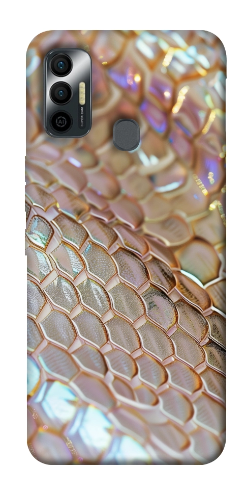 Чохол Gold snake skin для TECNO Spark 7