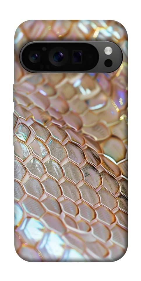 Чохол Gold snake skin для Google Pixel 9 Pro