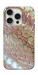 Чехол Gold snake skin для iPhone 16 Pro