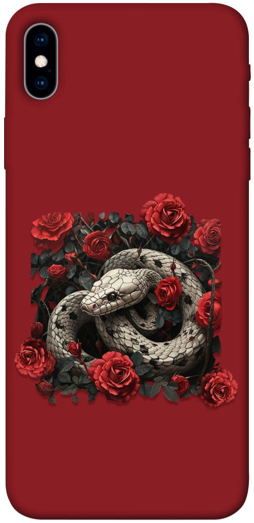 Чехол Roses snake для iPhone XS Max