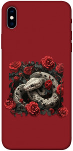 Чехол Roses snake для iPhone XS Max