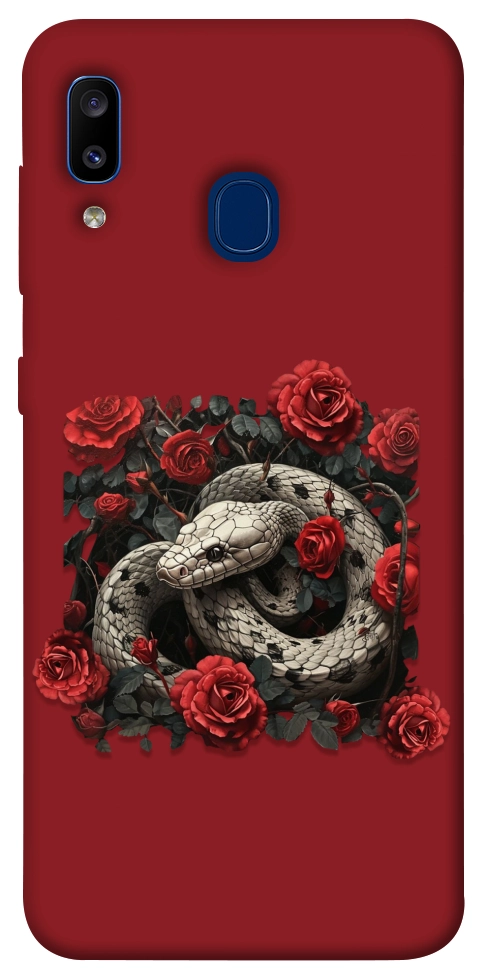 Чохол Roses snake для Galaxy A20 (2019)