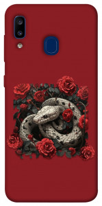 Чохол Roses snake для Galaxy A20 (2019)