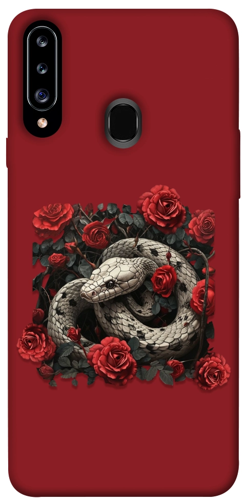 Чохол Roses snake для Galaxy A20s (2019)