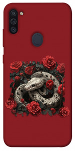 Чохол Roses snake для Galaxy M11 (2020)