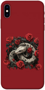 Чехол Roses snake для iPhone XS