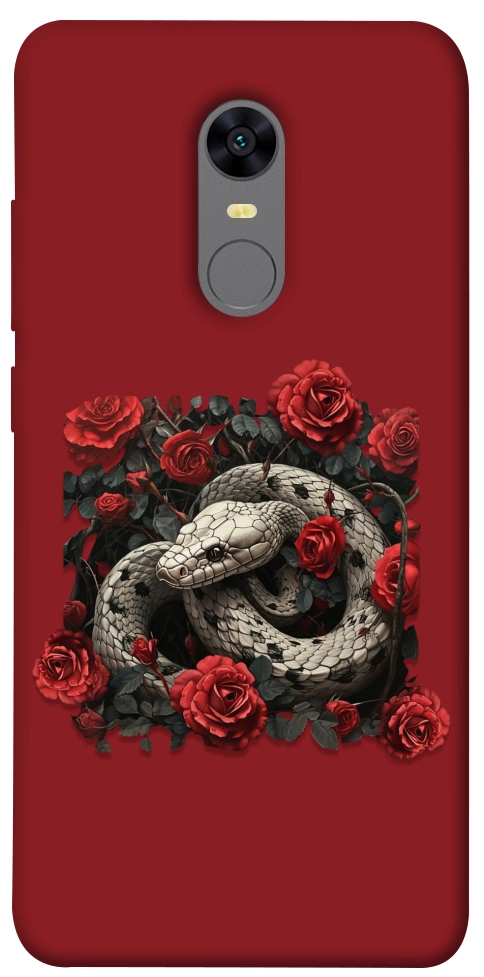 Чехол Roses snake для Xiaomi Redmi Note 5 (Single Camera)