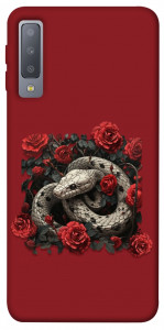 Чехол Roses snake для Galaxy A7 (2018)