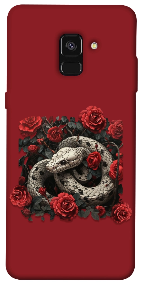 Чехол Roses snake для Galaxy A8 (2018)