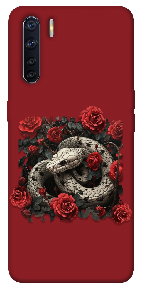 Чехол Roses snake для Oppo A91