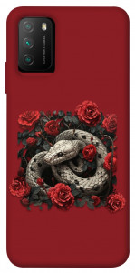 Чехол Roses snake для Xiaomi Poco M3