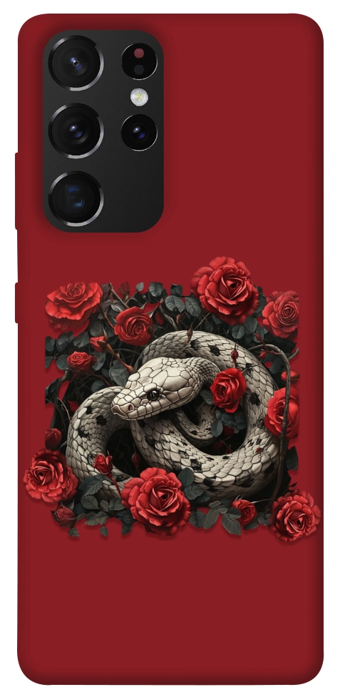 Чехол Roses snake для Galaxy S21 Ultra