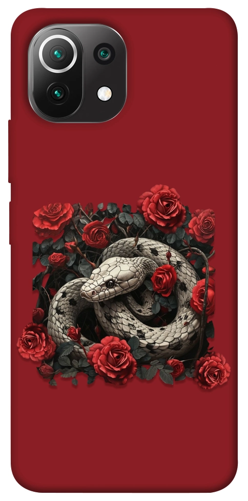 Чехол Roses snake для Xiaomi Mi 11 Lite