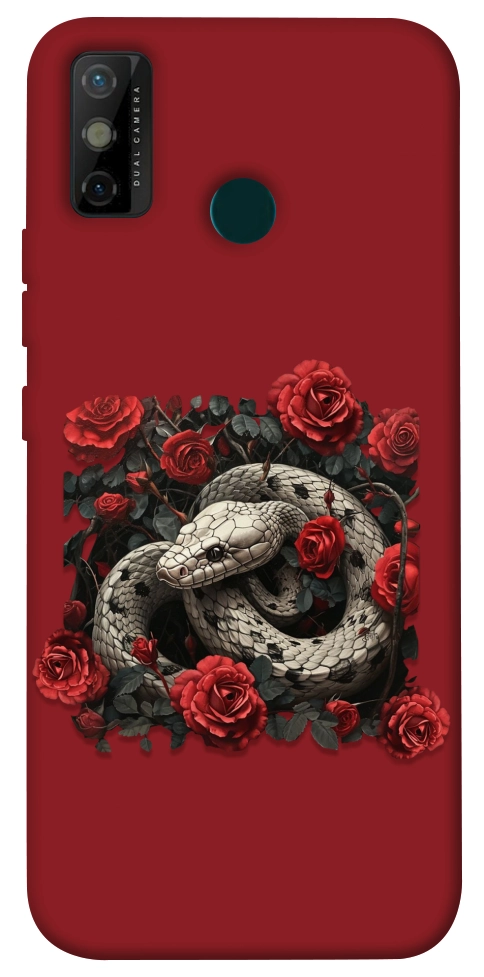 Чехол Roses snake для TECNO Spark 6 Go