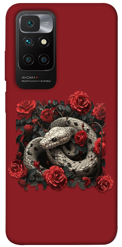 Чехол Roses snake для Xiaomi Redmi 10