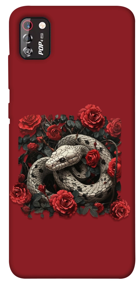 Чохол Roses snake для TECNO POP 4 Pro