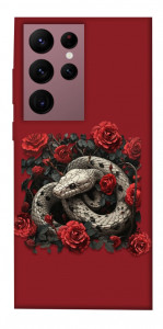 Чохол Roses snake для Galaxy S22 Ultra