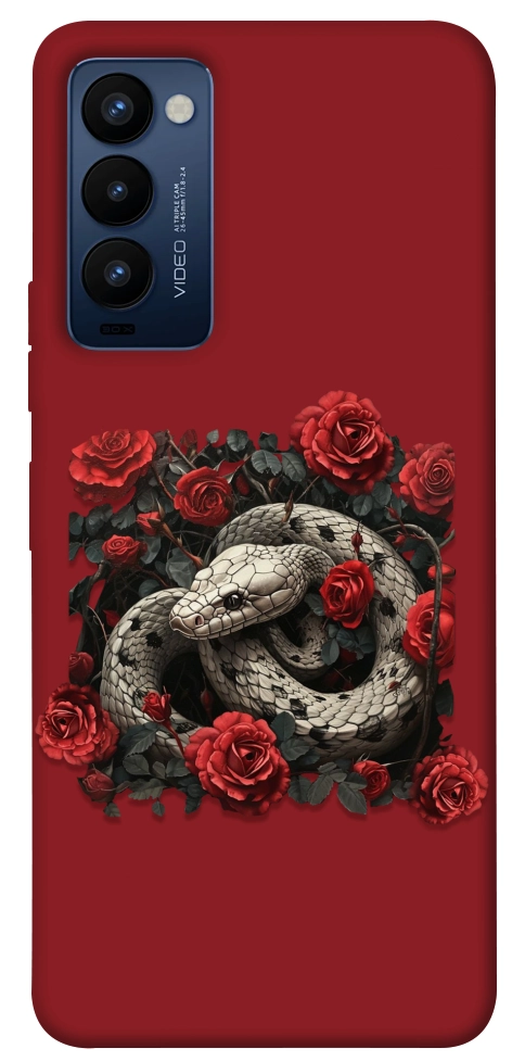 Чохол Roses snake для TECNO Camon 18