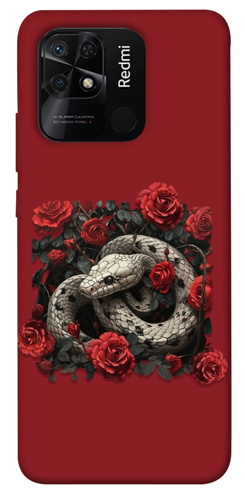 Чохол Roses snake для Xiaomi Redmi 10C