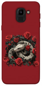 Чехол Roses snake для Galaxy J6 (2018)