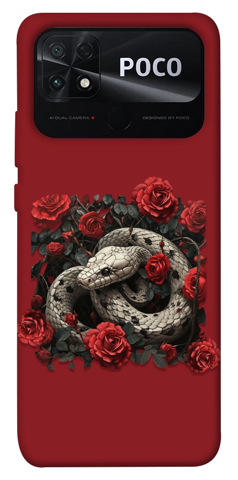 Чохол Roses snake для Xiaomi Poco C40