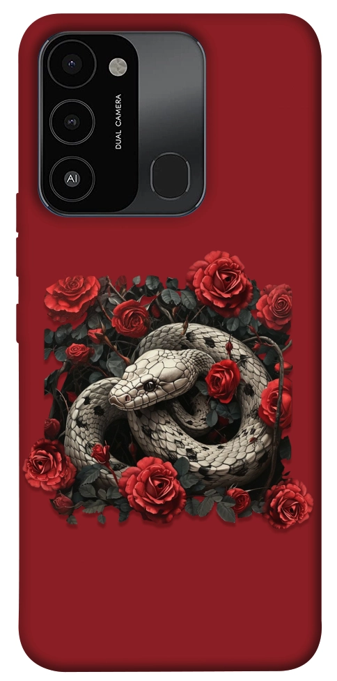 Чехол Roses snake для TECNO Spark 8C