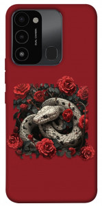 Чохол Roses snake для TECNO Spark 8C