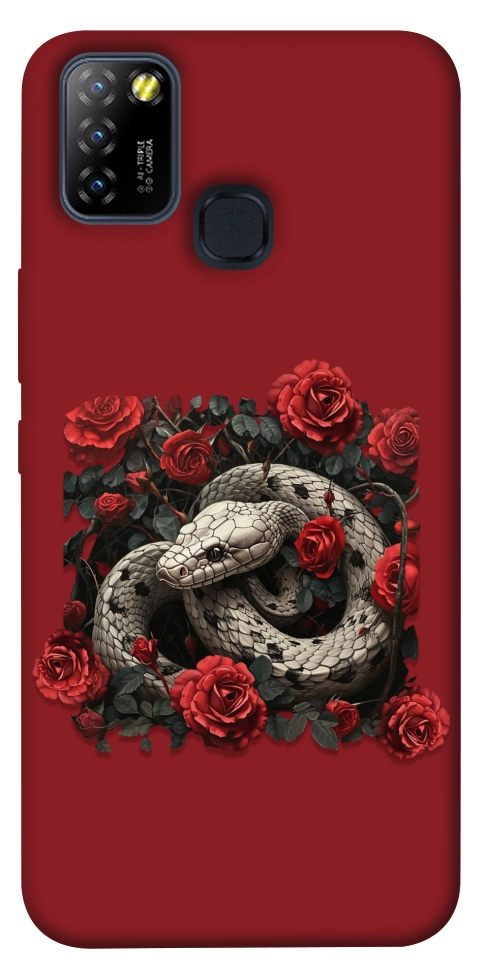 Чехол Roses snake для Infinix Hot 10 Lite