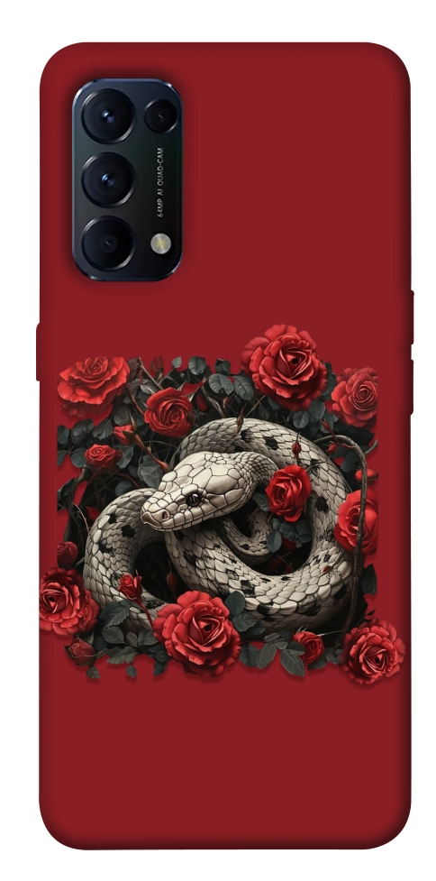 Чохол Roses snake для Oppo Reno 5 4G