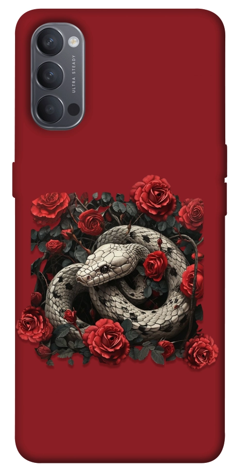 Чохол Roses snake для Oppo Reno 4