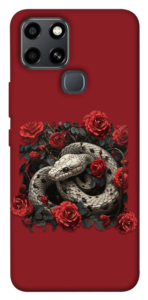 Чохол Roses snake для Infinix Smart 6