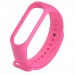 Силиконовый ремешок для Xiaomi Mi Band 3/4 (Розовый)