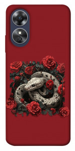 Чохол Roses snake для Oppo A17