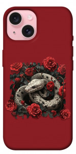 Чохол Roses snake для iPhone 15