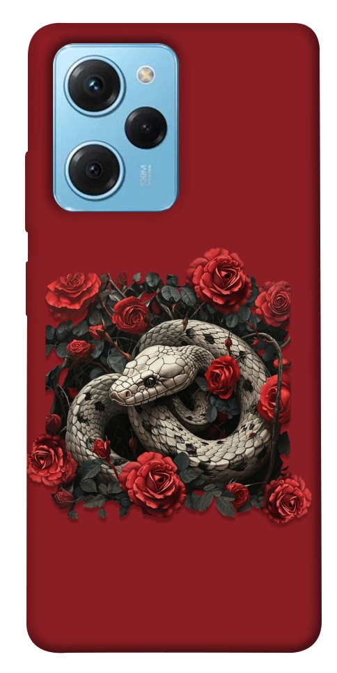 Чохол Roses snake для Xiaomi Poco X5 Pro 5G