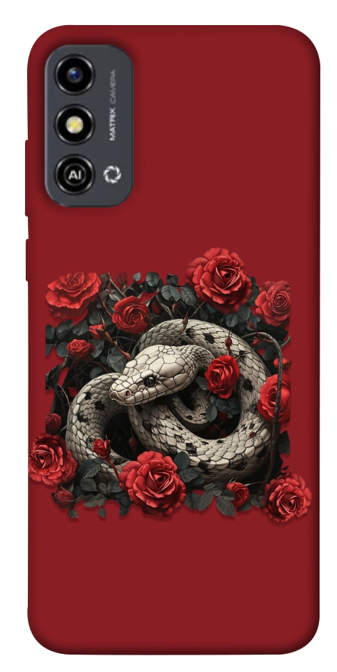 Чехол Roses snake для ZTE Blade A53