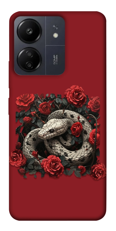 Чехол Roses snake для Xiaomi Redmi 13C