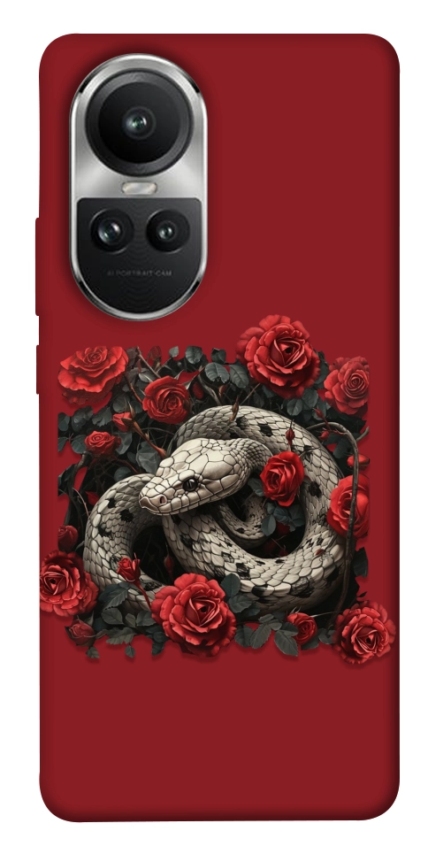 Чехол Roses snake для Oppo Reno 10