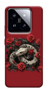 Чехол Roses snake для Xiaomi 14 Pro