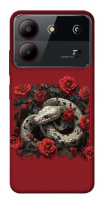 Чехол Roses snake для ZTE Blade A54 4G